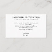 Witte Beer van wilde varkens Visitekaartje (Achterkant)