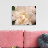Witte Begonia Bloem Canvasprint Canvas Afdruk (Insitu (Woonkamer))