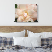 Witte Begonia Bloem Canvasprint Canvas Afdruk (Insitu (Slaapkamer))