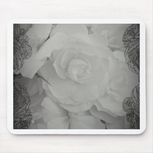 Witte Begonia Muismat (Voorkant)