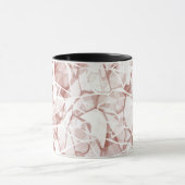 witte beige abstract mode moderne patroon    mok (Midden)