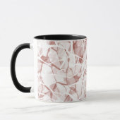 witte beige abstract mode moderne patroon    mok (Links)