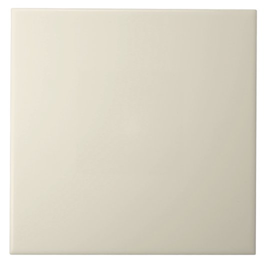 witte beige effen effen kleur tegeltje (Voorkant)