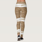 Witte & Beige Leggings Lang (Achterkant)