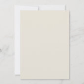 Witte & Beige Rozen Huwelijksuitnodiging Kaart (Achterkant)