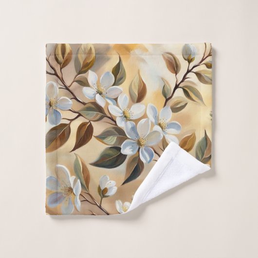 Witte beige tak badhanddoeken bad handdoek (Wasdoekje)