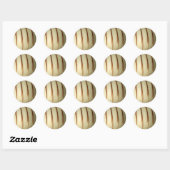 witte Belgische chocolade Ronde Sticker (Vel)