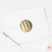 witte Belgische chocolade Ronde Sticker (Envelop)