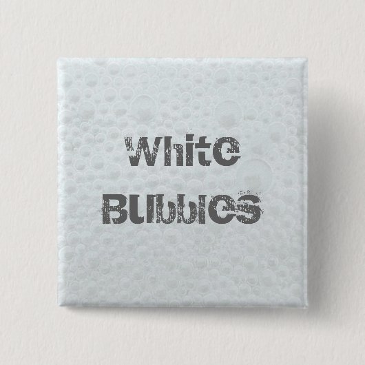 Witte bellen - Sjabloon Vierkante Button 5,1 Cm (Voorkant)