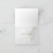 Witte belletjes op linnen dank je bedankkaart (Binnen)