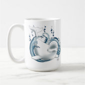 Witte Beluga Walvis Koffiemok (Links)
