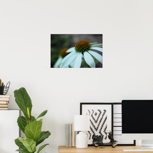 Witte benzine, ventilator (poster afdrukken) poster (Thuiskantoor)