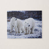 Witte Beren Jigzaag Puzzle Legpuzzel (Horizontaal)