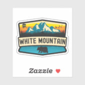 Witte Berg, Alaska Sticker (Vel)