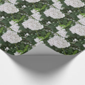 Witte Berg Laurel Bloem Cadeaupapier (Hoek)