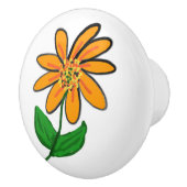 Witte Berg Laurel Bloemen Keramische Knop (Rechts)