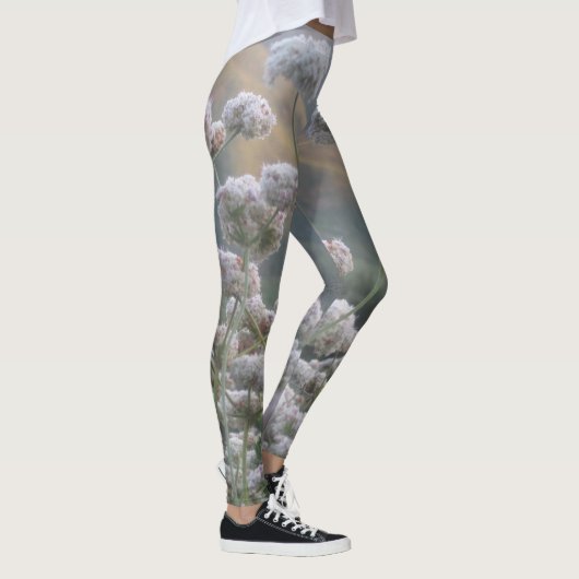 Witte bergbloemen leggings (Rechts)