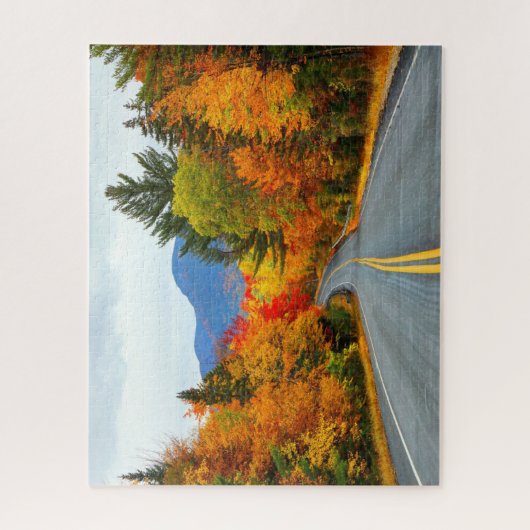 Witte bergen Autumn Legpuzzel (Verticaal)