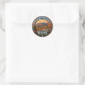 Witte Bergen Fryeburg Maine Ronde Sticker (Tas)