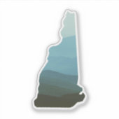 Witte Bergen in de Sticker van New Hampshire (Voorkant)