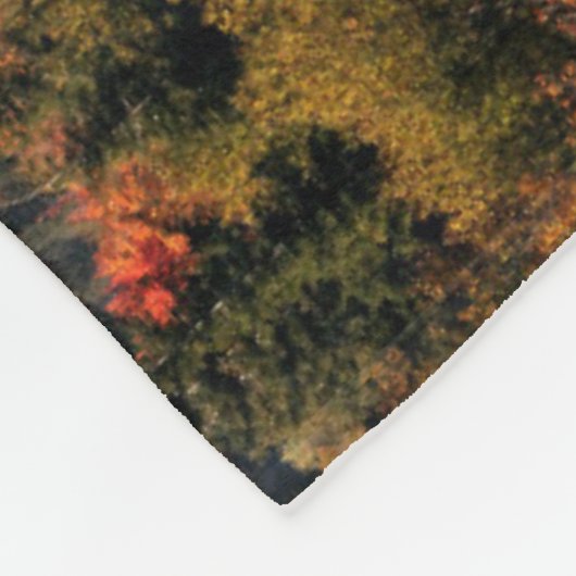 Witte bergen Nationaal Woud | New Hampshire Fleece Deken (Hoek)