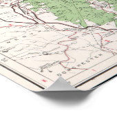 witte bergen Nationale Boskaart (1863) Poster (Hoek)