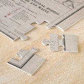  witte bergen Nationale Boskaart (1931) Legpuzzel (Zijkant)