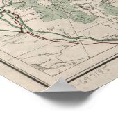  witte bergen Nationale Boskaart (1931) Poster (Hoek)