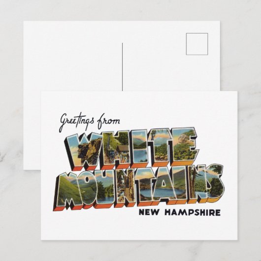 Witte bergen NH Briefkaart (Voorkant / Achterkant)