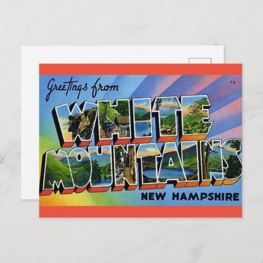 Witte Bergen NH Briefkaart (Voorkant / Achterkant)