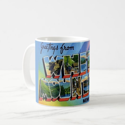 Witte Bergen NH Koffiemok (Voorkant links)