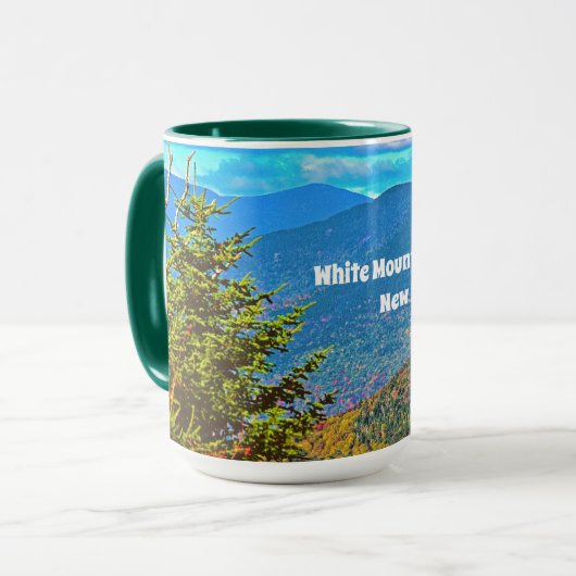 Witte bergen NH Mok (Voorkant links)