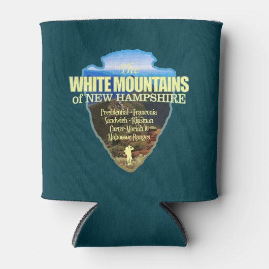 Witte bergen (pijlpunt) blikjeskoeler (Voorkant)