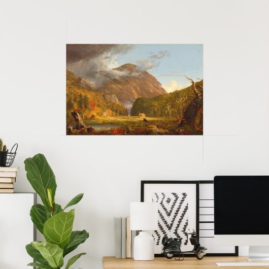 Witte bergen - Thomas Cole Fine Art Poster (Thuiskantoor)