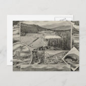 Witte berghuizen van Barron & Merrill, NH Briefkaart (Voorkant / Achterkant)