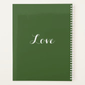 Witte Berglaurier Bloem Planner (Achterkant)