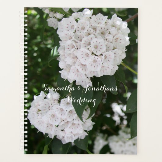 Witte Berglaurier Bloem Planner (Voorkant)