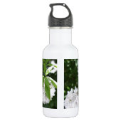 Witte Berglaurier Bloem Waterfles (Achterkant)