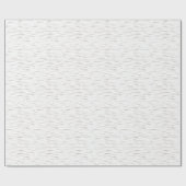 Witte Berk Bark Woodgrain Tree Textuur Kerstmis Cadeaupapier (Vlak)