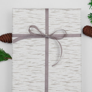 Witte Berk Bark Woodgrain Tree Textuur Kerstmis Cadeaupapier