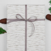 Witte Berk Bark Woodgrain Tree Textuur Kerstmis Cadeaupapier