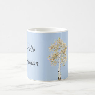 Witte Berk Boom Herfst Koffiemok