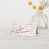 Witte berk boom hout rustieke schuur tafel nummer plaatskaartje (Voorkant)