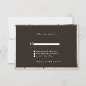 Witte Berk Boomtak Hart Frame RSVP Kaartje (Achterkant)