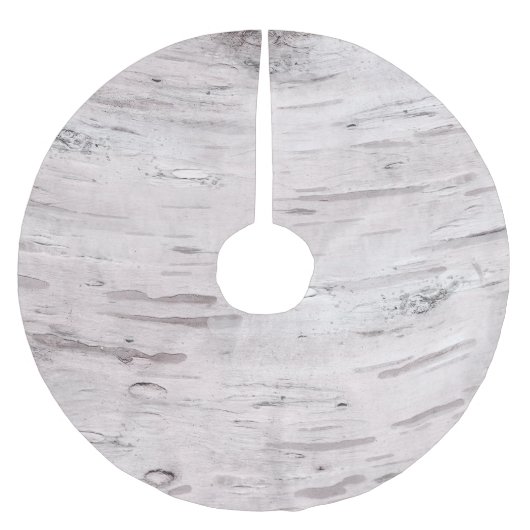 Witte Berk Hout Rustieke Kerstmis Christmas Kerstboom Rok (Voorkant)
