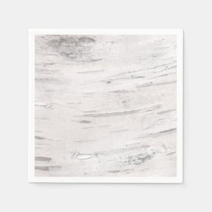 Witte Berk Hout Rustieke Landelijke Schuur Bruilof Servetten