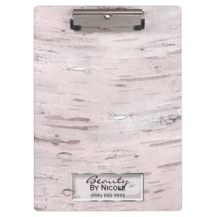 Witte Berk Hout Rustieke Schuur Boerderij Chic Klembord