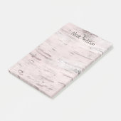 Witte Berk Houten Rustieke Schuur Persoonlijk Post-it® Notes (Schuin)