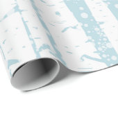 Witte berk op blauw inpakpapier (Rol Hoek)