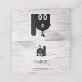 Witte berk rustieke land boerderij herten gewei plaatskaartje (Buitenkant ongevouwen)